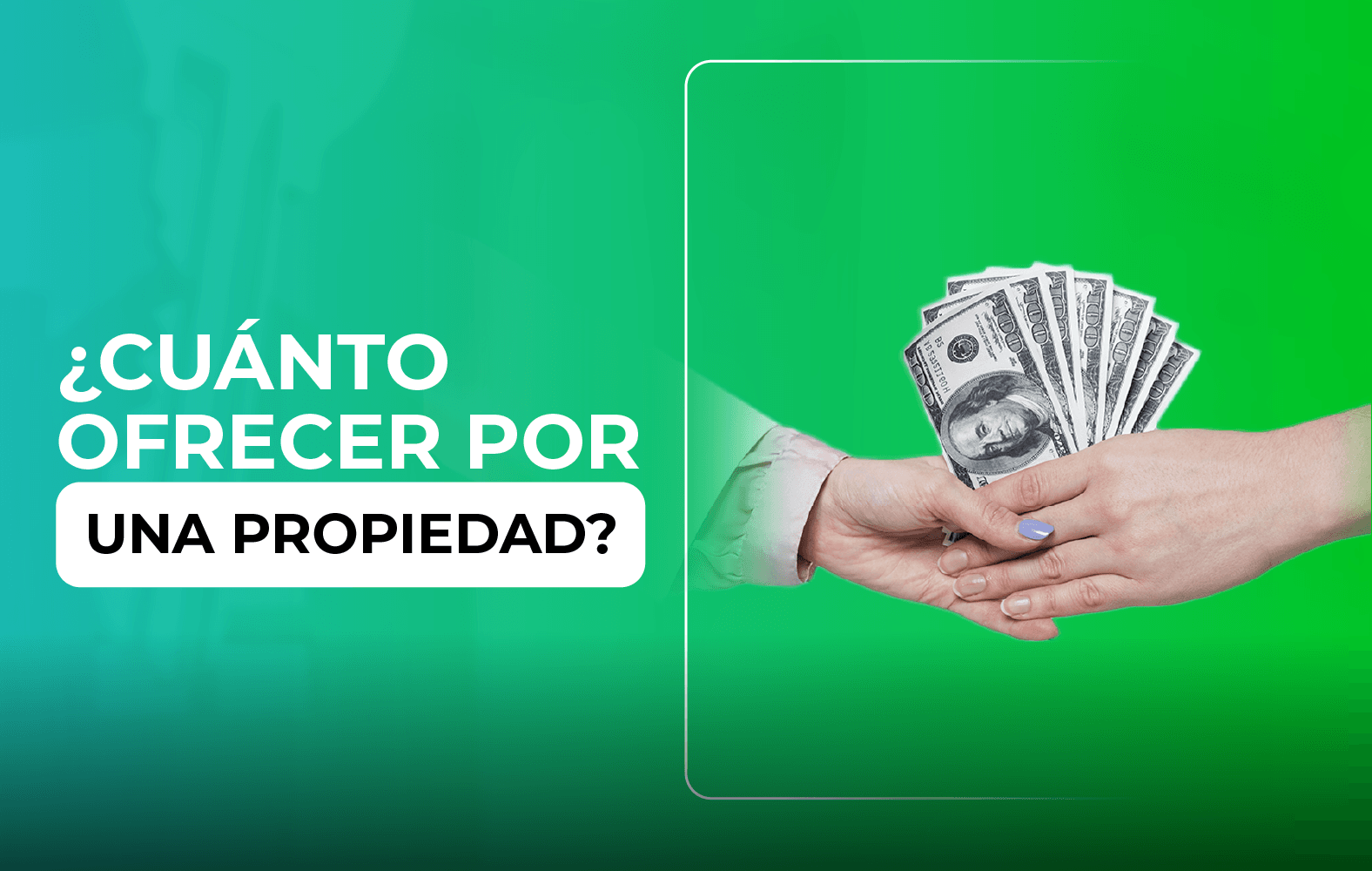 ¿Cuánto debo ofrecer por una propiedad?